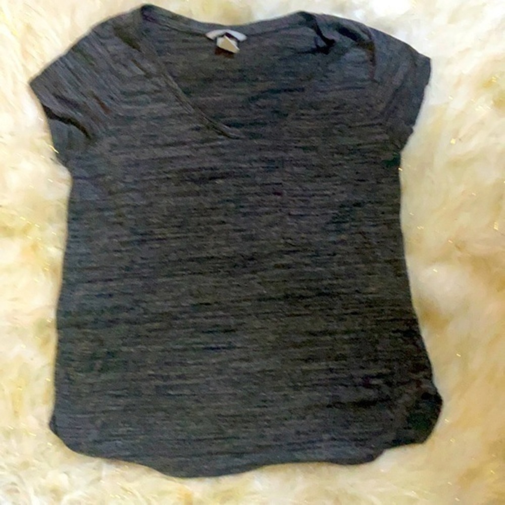 H&M || Heathered Gray Active SS Tee